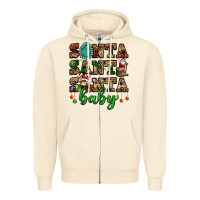 Sandshell santa santa santa baby Zipper Hoodie - FaDigitalArtStudio