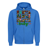 True Royal santa santa santa baby Zipper Hoodie - FaDigitalArtStudio