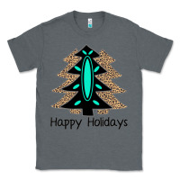 Charcoal Heather Happy Holidays Tree Classic Tee - Bettercallsaul