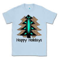 Dusty Blue Happy Holidays Tree Classic Tee - Bettercallsaul
