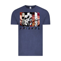 Vintage Denim funny horror friends scary movies halloween costume sweatshirt Vintage Tee - longCreatives
