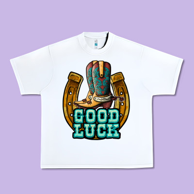 Good Luck Urban Heavy Tee Designed By Jahusdesignshop