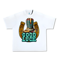 White good luck Urban Heavy Tee - JahusDesignShop