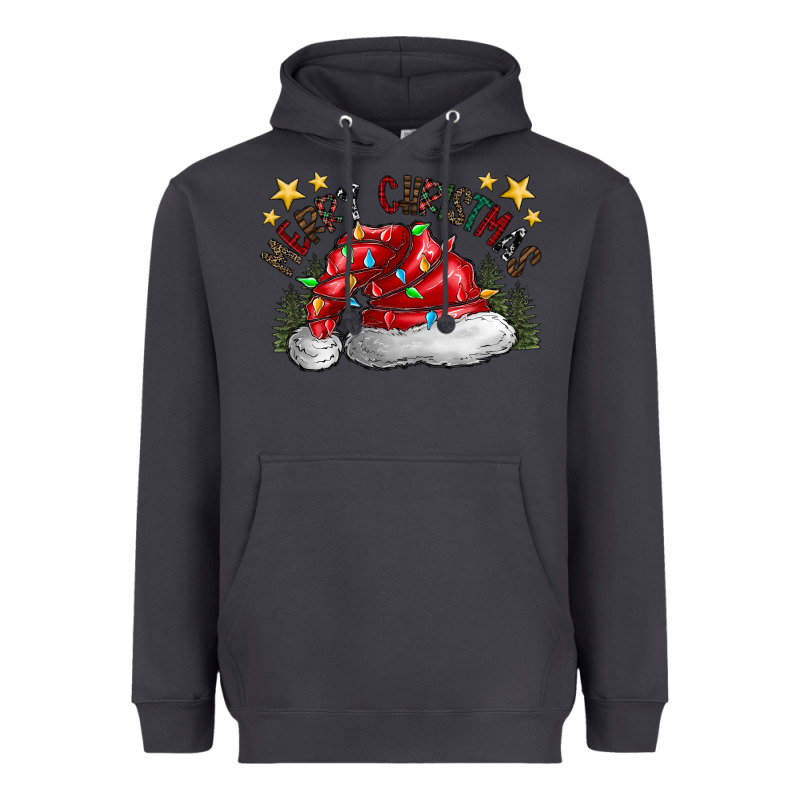Merry Christmas Santa Heavyweight Hoodie by CowhideDigitalArt | Teevron