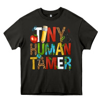 Asphalt tiny human tamer Heavy Core Tee - NancyCooperArtShop