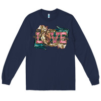 Navy Love Horse Long Sleeve Tee - HowdyJamesFarm