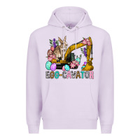 Lilac Egg Cavator Easter Premium Hoodie - BundleAndBundleShop
