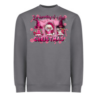 Storm i'm dreaming of a pink christmas Heavyweight Sweatshirt - FaDigitalArtStudio