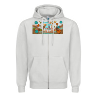 Dove Grey i think i love fall most of all libbey glass Zipper Hoodie - BundleAndBundleShop