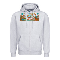Heather Grey i think i love fall most of all libbey glass Zipper Hoodie - BundleAndBundleShop