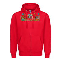 Red i think i love fall most of all libbey glass Zipper Hoodie - BundleAndBundleShop