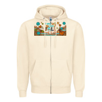 Sandshell i think i love fall most of all libbey glass Zipper Hoodie - BundleAndBundleShop