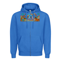 True Royal i think i love fall most of all libbey glass Zipper Hoodie - BundleAndBundleShop
