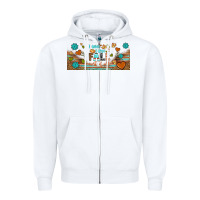 White i think i love fall most of all libbey glass Zipper Hoodie - BundleAndBundleShop