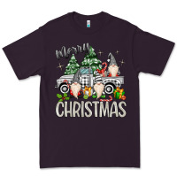 Plum merry christmas gnomes truck Premium Tee - MaliasSmallBusiness