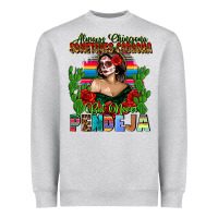 Heather Grey Mexican Chingona Heavyweight Sweatshirt - FaDigitalArtStudio