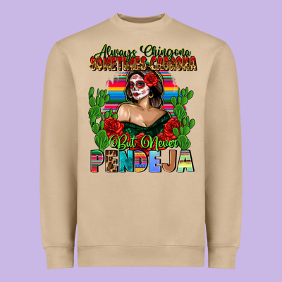Mexican Chingona Heavyweight Sweatshirt Designed By Fadigitalartstudio