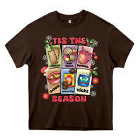 Chocolate Brown this the season tamales pan dulce Heavy Core Tee - MaliasSmallBusiness