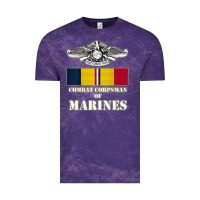 Cloud Purple Eagle FMF Corpsman 8404 T Back Design Vintage Tee - longCreatives