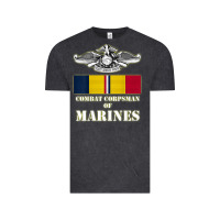 Vintage Black Eagle FMF Corpsman 8404 T Back Design Vintage Tee - longCreatives
