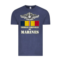 Vintage Denim Eagle FMF Corpsman 8404 T Back Design Vintage Tee - longCreatives