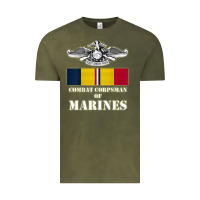 Vintage Olive Eagle FMF Corpsman 8404 T Back Design Vintage Tee - longCreatives