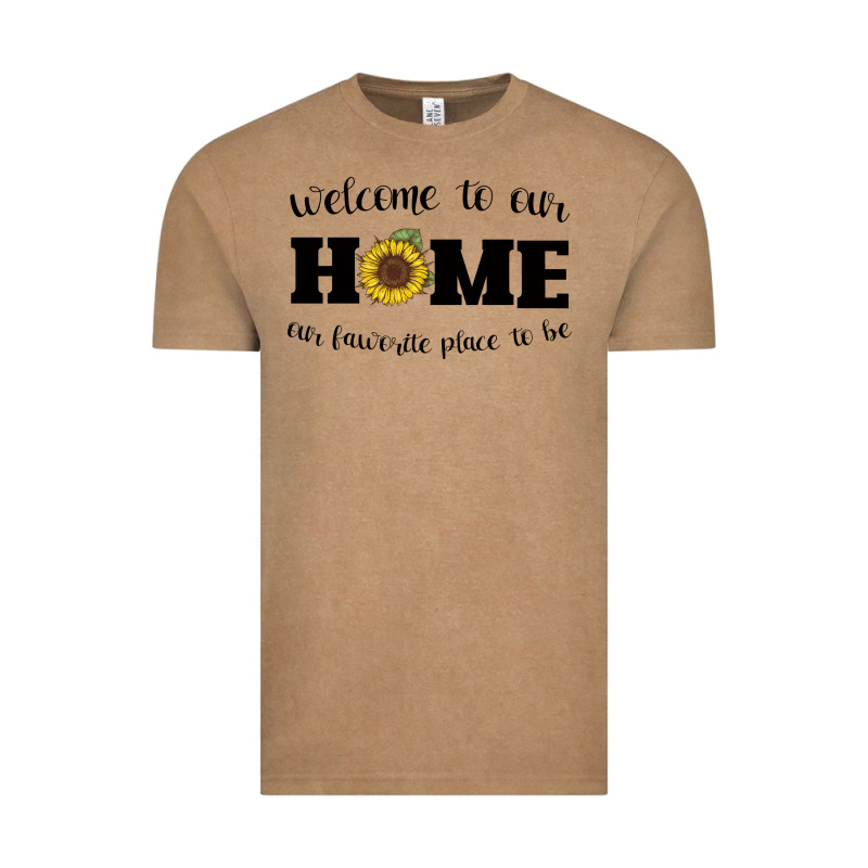 Welcome To Our Home Sunflower Vintage Tee by Bettercallsaul | Teevron