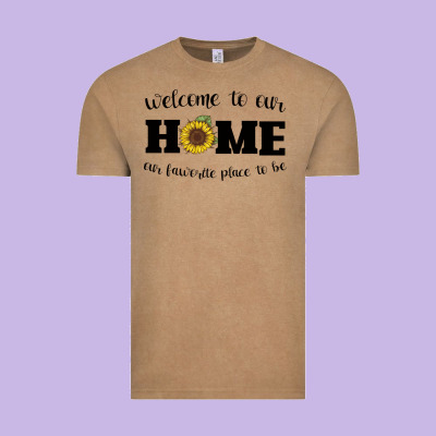 Welcome To Our Home Sunflower Vintage Tee Designed By Bettercallsaul