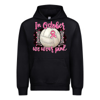 Black in october we wear pink volleyball Urban Hoodie - BarkalooDesign