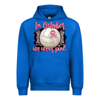 Cobalt in october we wear pink volleyball Urban Hoodie - BarkalooDesign