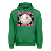 Emerald in october we wear pink volleyball Urban Hoodie - BarkalooDesign