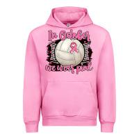 Fuchsia Pink in october we wear pink volleyball Urban Hoodie - BarkalooDesign