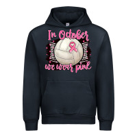 Navy in october we wear pink volleyball Urban Hoodie - BarkalooDesign