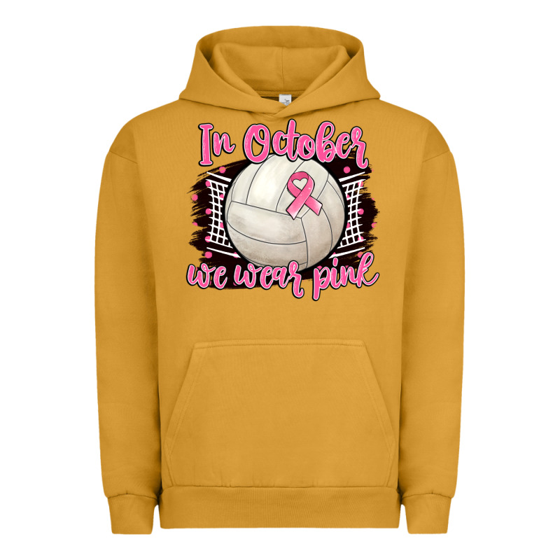 In October We Wear Pink Volleyball Urban Hoodie by BarkalooDesign | Teevron