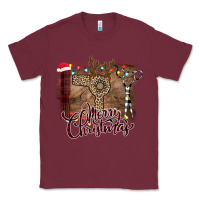 Burgundy Merry Christmas Hairdresser Classic Tee - Bettercallsaul