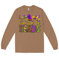 Toasted Coconut Here for the beads Long Sleeve Tee - HowdyJamesFarm