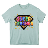 Arona super teacher with leopard Heavy Core Tee - NancyCooperArtShop