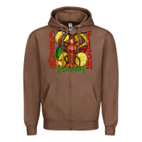Chestnut crawfish season Zipper Hoodie - FaDigitalArtStudio