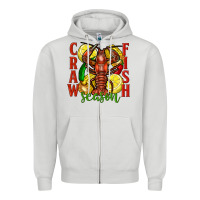 Dove Grey crawfish season Zipper Hoodie - FaDigitalArtStudio