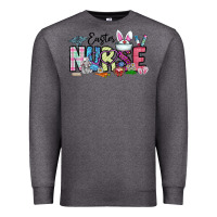 Charcoal Heather easter nurse Premium Sweatshirt - CowhideDigitalArt