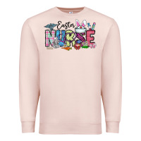 Pale Pink easter nurse Premium Sweatshirt - CowhideDigitalArt