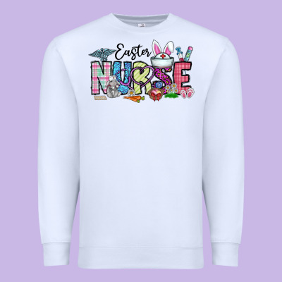Easter Nurse Premium Sweatshirt Designed By Cowhidedigitalart