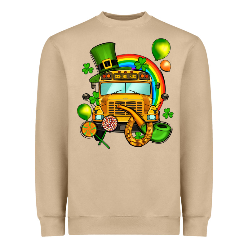 St. Patrick's School Bus Heavyweight Sweatshirt by OliviaCreatesArt | Teevron