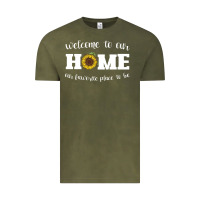 Vintage Olive welcome to our Home Sunflower Vintage Tee - Bettercallsaul