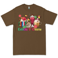 Cacao cafecito y chisme coffee cups Premium Tee - MaliasSmallBusiness