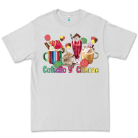 Dove Grey cafecito y chisme coffee cups Premium Tee - MaliasSmallBusiness