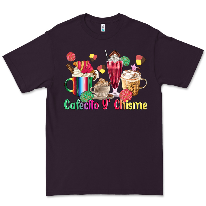 Cafecito Y Chisme Coffee Cups Premium Tee by MaliasSmallBusiness | Teevron