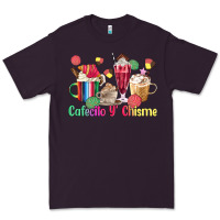 Plum cafecito y chisme coffee cups Premium Tee - MaliasSmallBusiness