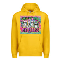 Lemon chilling with my peeps Premium Hoodie - FaDigitalArtStudio