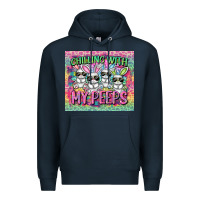 Navy chilling with my peeps Premium Hoodie - FaDigitalArtStudio